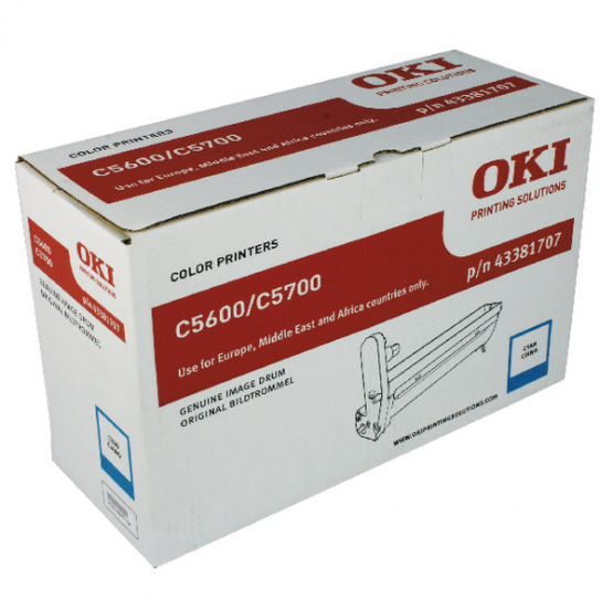 Oki C5600 Cyan Original Imaging Drum (43381707) 